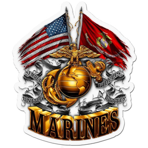 USMC - Reflective Decal