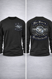 US Air Force Steel Wings Brotherhood Licensed Shirt | Silver Foil USAF Apparel | Biker Rocker Veteran T-Shirt (Copy)