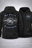 US Air Force Steel Wings Brotherhood Licensed Shirt | Silver Foil USAF Apparel | Biker Rocker Veteran T-Shirt (Copy)