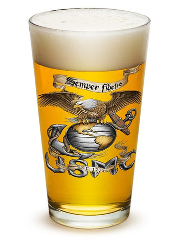 EAGLE USMC Pint Glass