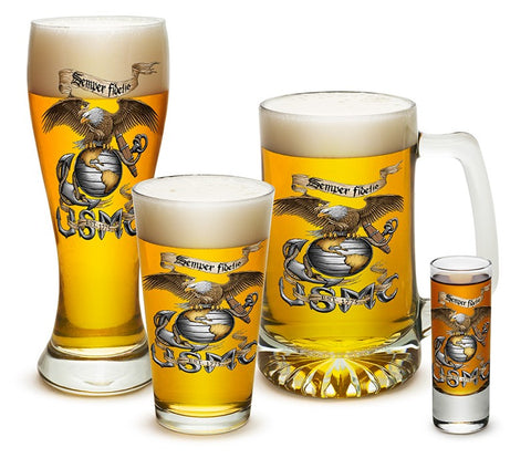 EAGLE USMC Glassware Set