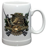 MARINE DEVIL DOG FIRST IN LAST OUT Stoneware Mug