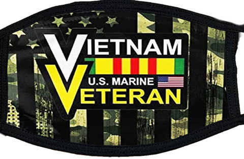 Marine Vietnam Veteran Black Mask