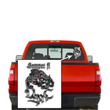 SEMPRI FI CHROME DOG MARINE CORPS Reflective Sticker