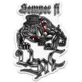 SEMPRI FI CHROME DOG MARINE CORPS Reflective Sticker