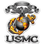 USMC-SEMPER FIDELIS Reflective Sticker