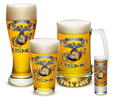 USMC-SEMPER FIDELIS Glassware Set