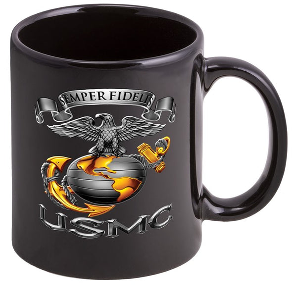USMC-SEMPER FIDELIS Stoneware Mug  The Leatherneck Club Swag Shop