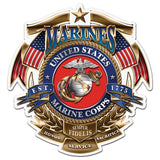 USMC BADGE OF HONOR Reflective Sticker