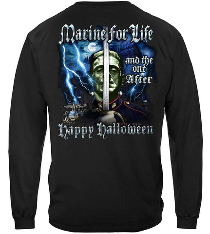 USMC Halloween Marine Premium Long Sleeve Shirt