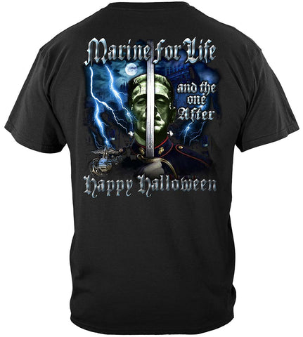 USMC Halloween Marine Premium Short Sleeve Shirt