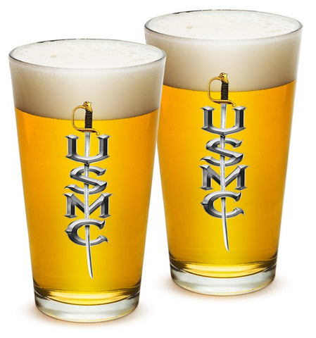 USMC SWORD Pint Glass